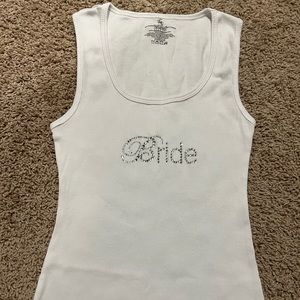“Bride” bling tank top!